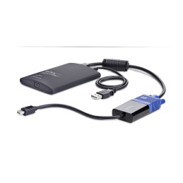 StarTech.com Adaptateur de PC Portable pour Crash Cart, Console KVM USB VGA Mini DisplayPort, Transfert de Fichiers et Capture