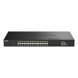 D-Link DGS-1530-28P E switch di rete Gestito L2 Gigabit Ethernet (10 100 1000) Supporto Power over Ethernet (PoE) Nero