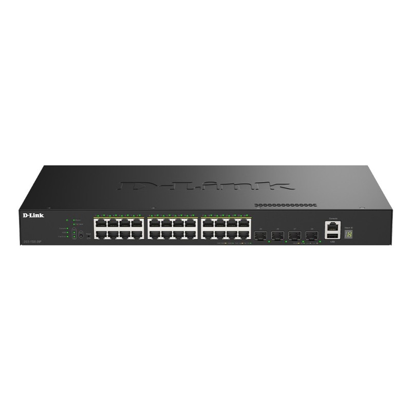 D-Link 28-Port Smart Managed PoE Gigabit Stack Switch 4x 10G