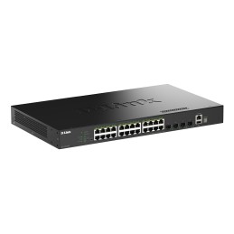 D-Link DGS-1530-28P E switch Gestionado L2 Gigabit Ethernet (10 100 1000) Energía sobre Ethernet (PoE) Negro