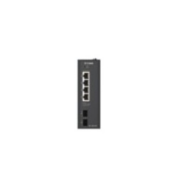 D-Link DIS-100G-06P network switch Unmanaged L2 Gigabit Ethernet (10 100 1000) Power over Ethernet (PoE) DIN rail Black