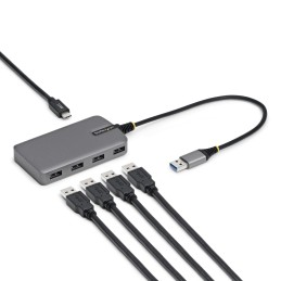 StarTech.com 5G4AC-USB-A-HUB interface hub USB 3.2 Gen 1 (3.1 Gen 1) Type-A 5000 Mbit s Gray
