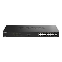 D-Link DGS-1018P Unmanaged Gigabit Ethernet (10 100 1000) Power over Ethernet (PoE) Schwarz