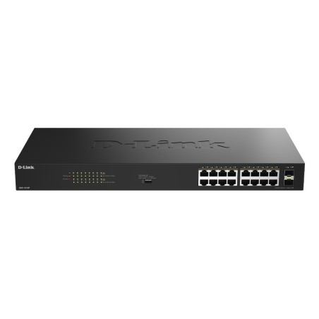 D-Link DGS-1018P Unmanaged Gigabit Ethernet (10 100 1000) Power over Ethernet (PoE) Black