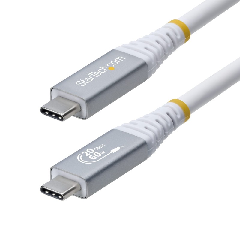 StarTech.com 3m USB4 Kabel, 20Gbps, USB-IF-zertifiziertes USB-C Ladekabel, 60W PD EPR, 4K 120Hz DP1.4 Monitorkabel, TPE-Mantel,