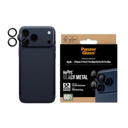 PanzerGlass ® Hoops® Camera Lens Protector Black iPhone 17 Pro | iPhone 17 Pro Max | iPhone 16 Pro | 16 Pro Max Protector de