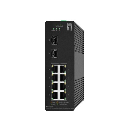 LevelOne IGS-2110P commutateur réseau Géré L2 Gigabit Ethernet (10 100 1000) Connexion Ethernet, supportant l'alimentation via