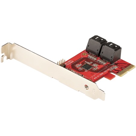 StarTech.com PCIe SATA Controller Karte - 4 Port SATA 3 Erweiterungskarte Kontroller - 6Gbit s - Full Low-Profile Blende -