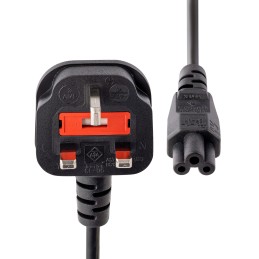 StarTech.com PXTNB3SUK2M power cable Black 78.7" (2 m) BS 1363 C5 coupler