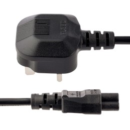 StarTech.com PXTNB3SUK2M power cable Black 78.7" (2 m) BS 1363 C5 coupler