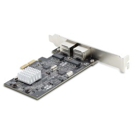StarTech.com Tarjeta PCI Express de Red Ethernet 2 Puertos NBASE-T 2,5G - NIC I225-V - Tarjeta de Red de 2 Puertos para
