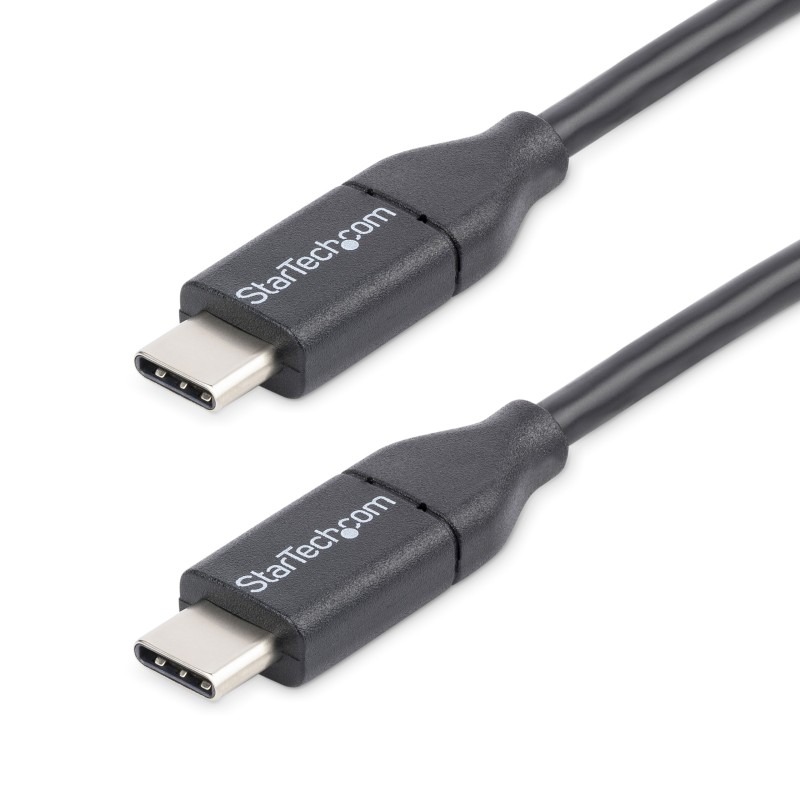 StarTech.com Cable de 3m USB-C a USB-C Macho a Macho USB 2.0 - Cable USB Tipo C - Cable USBC - Cable Cargador para Móvil USBC