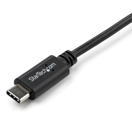 StarTech.com Câble de Charge USB-C de 1m, Coudé à Droite, Charge et Synchronisation, 60W (3A) PD, Câble de Charge USB 2.0 pour