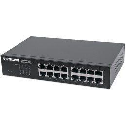 Intellinet 561068 network switch Unmanaged L2 Gigabit Ethernet (10 100 1000) 1U Black