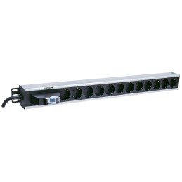 Intellinet 711449 power distribution unit (PDU) 12 AC outlet(s) Black, Gray