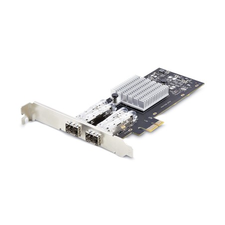 StarTech.com Tarjeta PCIe 2.1x1 de Red de Fibra Óptica Cobre Ethernet 1Gb SFP de 2 Puertos - Chipset Controlador Intel I350-AM2