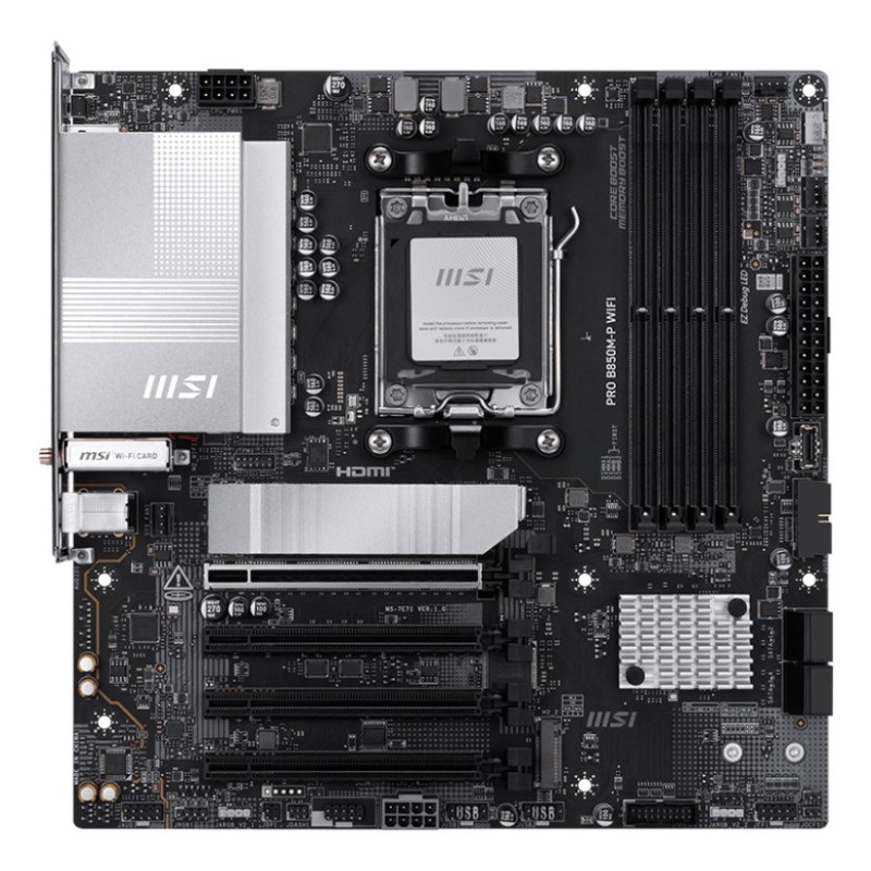 MSI PRO B850M-P WIFI motherboard AMD B850 Socket AM5 micro ATX