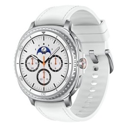 Samsung Galaxy Watch 8 Classic 3,3 cm (1.3") AMOLED 46 mm Digital 438 x 438 Pixeles Pantalla táctil Plata Wifi GPS (satélite)