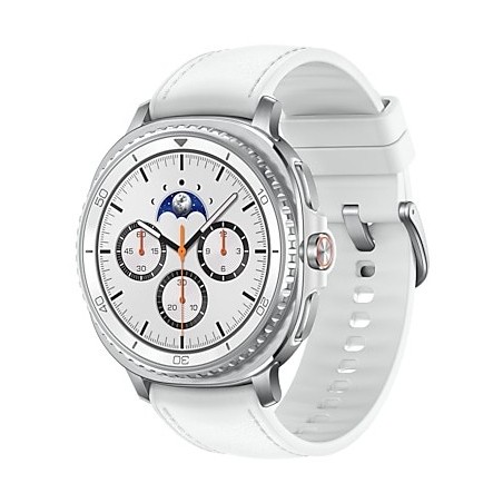 Samsung Galaxy Watch 8 Classic 3,3 cm (1.3") AMOLED 46 mm Numérique 438 x 438 pixels Écran tactile Argent Wifi GPS (satellite)