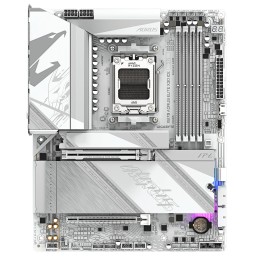 GIGABYTE X870 AORUS ELITE X3D ICE Carte Mère - Compatible avec processeurs AMD Ryzen 9000, VRM numérique 16+2+2 phases, jusqu’à