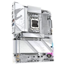 GIGABYTE X870 AORUS ELITE X3D ICE Carte Mère - Compatible avec processeurs AMD Ryzen 9000, VRM numérique 16+2+2 phases, jusqu’à
