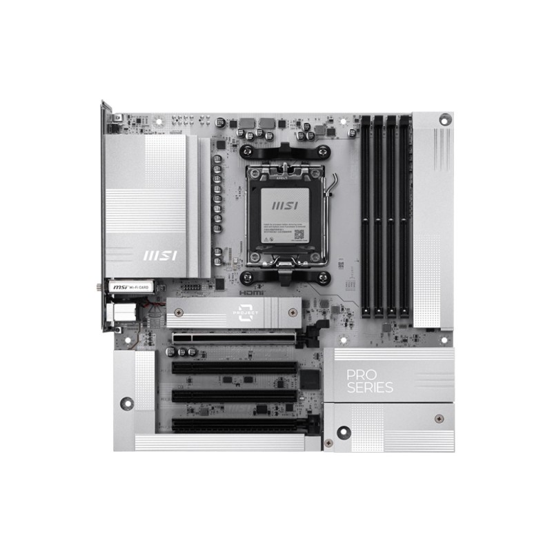 MSI AM5 PRO B850M-A WIFI PZ M-ATX AMD B850 Emplacement AM5 micro ATX