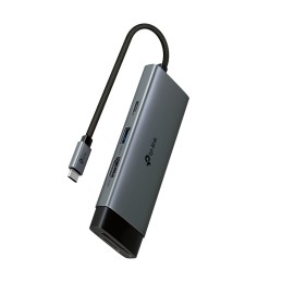 TP-Link UH7021C Schnittstellen-Hub USB Typ-C 5000 Mbit s Aluminium, Schwarz