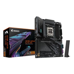 GIGABYTE X870E AORUS ELITE X3D Mainboard – Unterstützt AMD Ryzen 9000 Prozessoren, 16+2+2-Phasen Digital-VRM, bis zu 9000 Hz