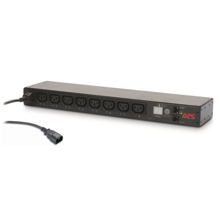 APC Rack PDU, mit Schaltfunktion, 1 HE, 12 A 208 V, 10 A 230 V, (8) C13
