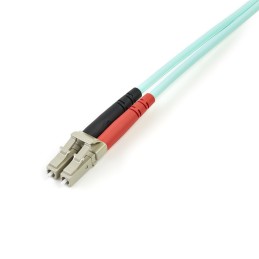 StarTech.com Cable de 3m de Fibra Óptica Multimodo OM3 LC a LC UPC - Full Duplex 50 125µm - para Redes de 100G - LOMMF VCSEL -