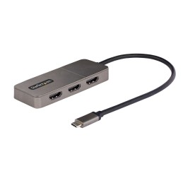 StarTech.com Hub USB-C MST à 3 Ports - Adaptateur Multi-Écrans USB C vers 3x HDMI pour PC Portable - Splitter Triple HDMI