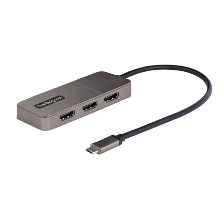 StarTech.com Hub USB-C MST à 3 Ports - Adaptateur Multi-Écrans USB C vers 3x HDMI pour PC Portable - Splitter Triple HDMI