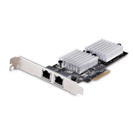 StarTech.com Carte Adaptateur Réseau PCIe 10GbE à 2 Ports - Carte Ethernet PCI Express pour PC Serveur - Carte Réseau PCIe à