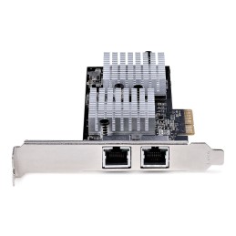 StarTech.com Carte Adaptateur Réseau PCIe 10GbE à 2 Ports - Carte Ethernet PCI Express pour PC Serveur - Carte Réseau PCIe à