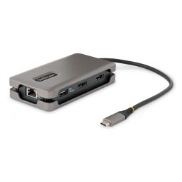 StarTech.com DKT31CDHPD3 laptop dock port replicator Wired USB 3.2 Gen 2 (3.1 Gen 2) Type-C Gray