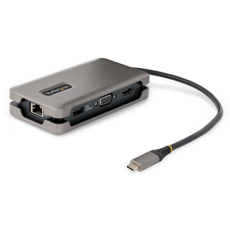 StarTech.com DKT31CVHPD3 laptop dock port replicator Wired USB 3.2 Gen 2 (3.1 Gen 2) Type-C Gray