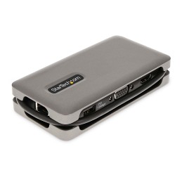 StarTech.com USB-C Multiport Adapter - USB C auf VGA 4K 60Hz HDMI Adapter - 3-Port USBC Hub - 100W PD - GbE - USB C