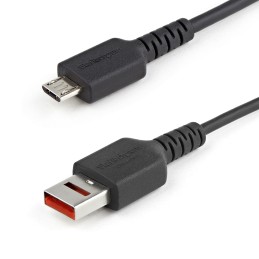 StarTech.com Cable de 1m Adaptador Bloqueador USB de Datos – Adaptador USB a Micro USB de Carga Segura – Micro USBC Solo de