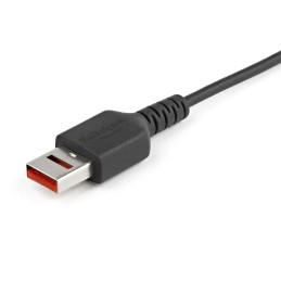 StarTech.com Cable de 1m Adaptador Bloqueador USB de Datos – Adaptador USB a Micro USB de Carga Segura – Micro USBC Solo de