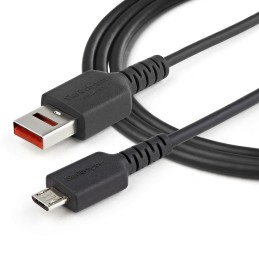 StarTech.com Cable de 1m Adaptador Bloqueador USB de Datos – Adaptador USB a Micro USB de Carga Segura – Micro USBC Solo de