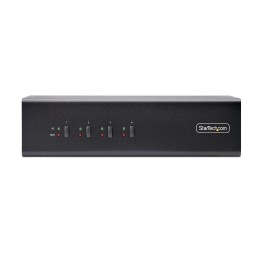 StarTech.com Switch KVM 4 Ports DisplayPort pour Deux Moniteurs, KVM 4K 60Hz, 2 Ports USB 5Gbps, 2 Ports USB 2.0 HID,