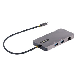 StarTech.com Adaptador Multipuertos USB C 2x HDMI 4K 60Hz, Hub USB-A 3.1 2Pt 5Gbps, PD 100W, GbE, SD MicroSD, Cable de 30cm,
