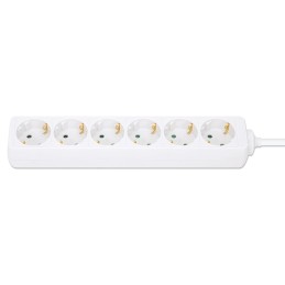 Manhattan 168304 prolunghe e multiple 2 m 6 presa(e) AC Interno Bianco