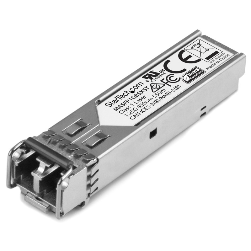 StarTech.com MASFP1GBSXST network transceiver module Fiber optic 1250 Mbit s SFP 850 nm
