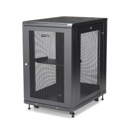 StarTech.com 4-Pfosten 18HE Server Rack, abschließbarer 19" Datenschrank für Computer   AV   IT-Ausrüstung, Büro  