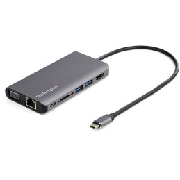 StarTech.com DKT30CHVAUSP laptop dock port replicator Wired USB 3.2 Gen 1 (3.1 Gen 1) Type-C Black, Gray