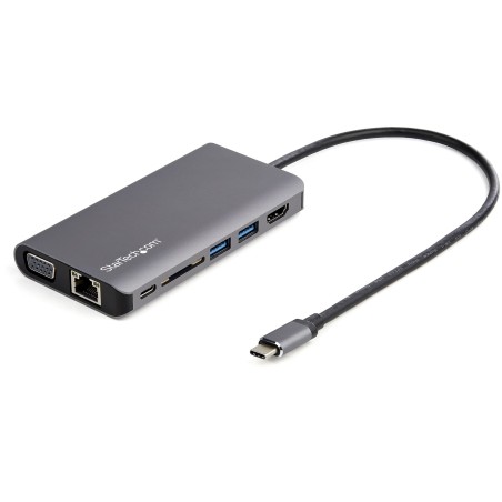 StarTech.com DKT30CHVAUSP laptop dock port replicator Wired USB 3.2 Gen 1 (3.1 Gen 1) Type-C Black, Gray