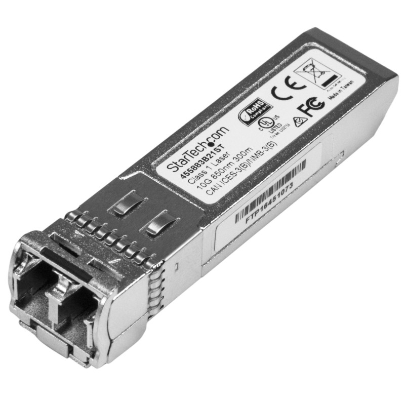 StarTech.com Módulo Transceptor SFP+ Compatible con HPE 455883-B21 - 10GBASE-SR - Fibra Multimodo 10GbE - SFP+ Ethernet Gigabit