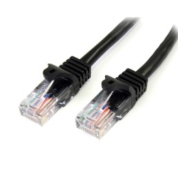 StarTech.com Cable de 2m Negro de Red Fast Ethernet Cat5e RJ45 sin Enganche - Cable Patch Snagless