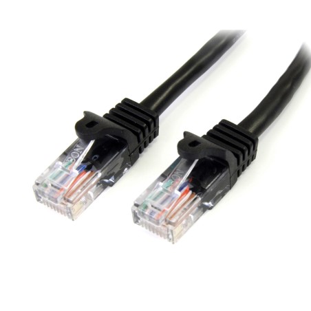 StarTech.com 45PAT2MBK networking cable Black 78.7" (2 m) Cat5e U UTP (UTP)